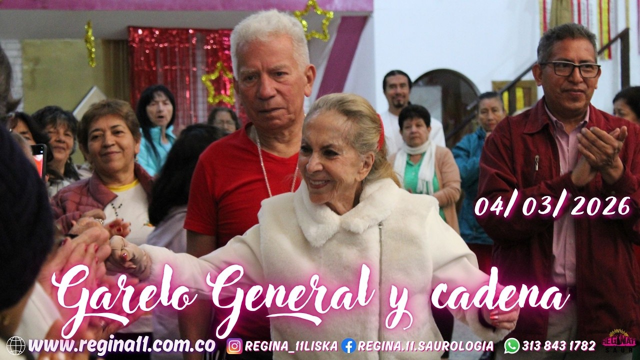 Garelo general y cadena con la maestra Regina 