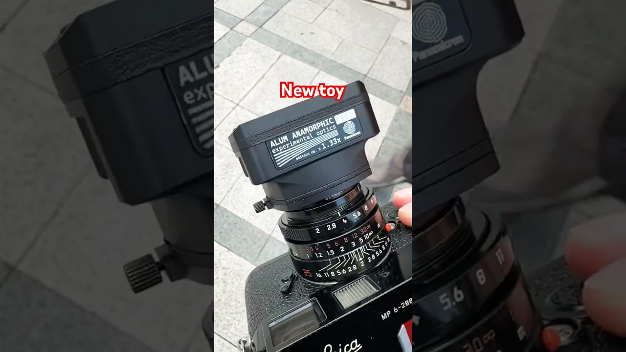 Playing with the Panomicron Anamorphic adapter.  #filmphotography #anamorphic #filmcamera