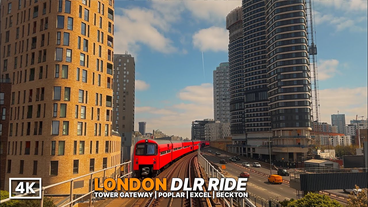 What a View from the DLR Front Seat 🤯 | Tower Gateway to Beckton on a Perfect London Day | 4K HDR
