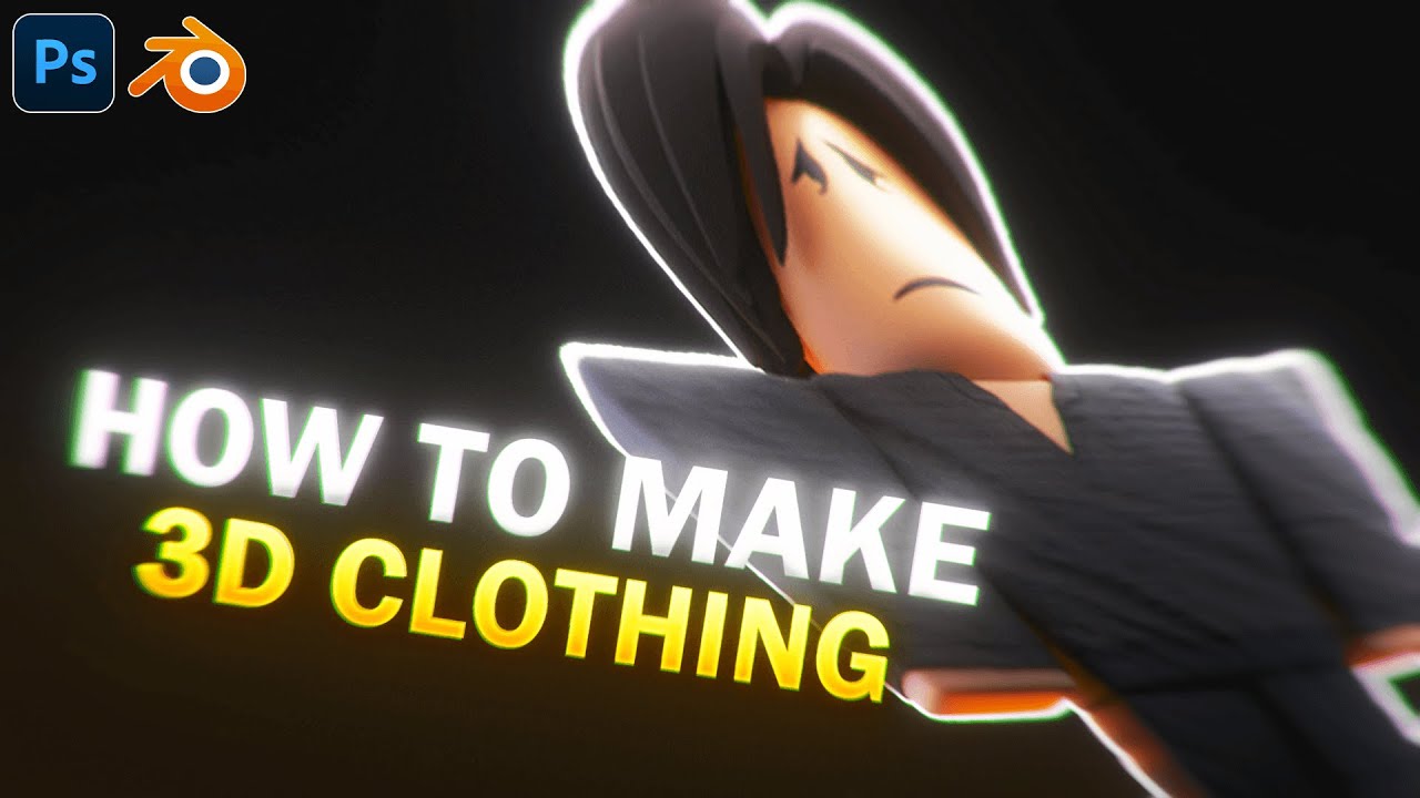 How to make 3D Clothing Folds in Roblox GFX's