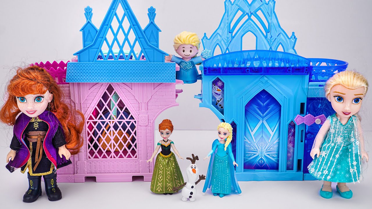 Unboxing Disney Frozen Toys ASMR | Anna's Arendelle Castle Toy | Elsa Ice Palace Playset | Doll Toys