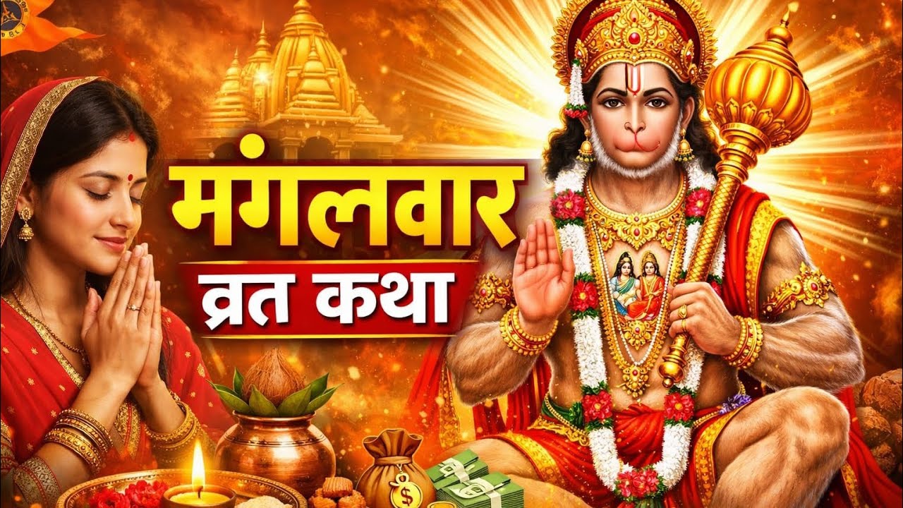 मंगलवार व्रत की चमत्कारी कथा 🚩 | हर मनोकामना पूरी होगी 🙏 | Mangalwar Vrat Katha #mangalvaar #hanuman