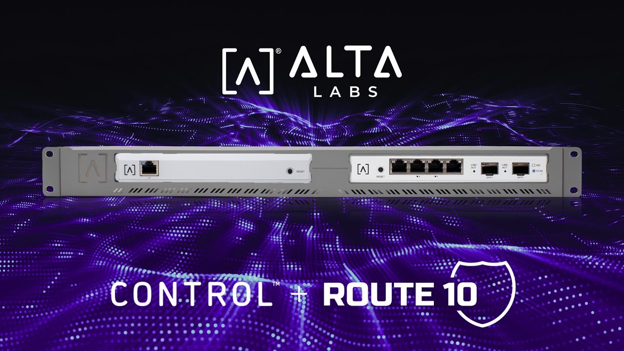 Setting Up the Control and Route10 | Alta Labs