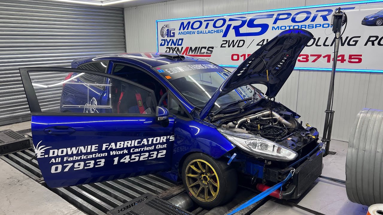 First time testing the new sequential gearbox 412bhp fiesta st