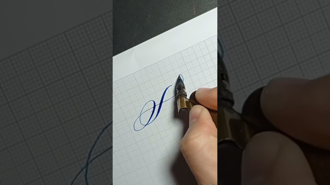 copperplate Alphabet letter A 