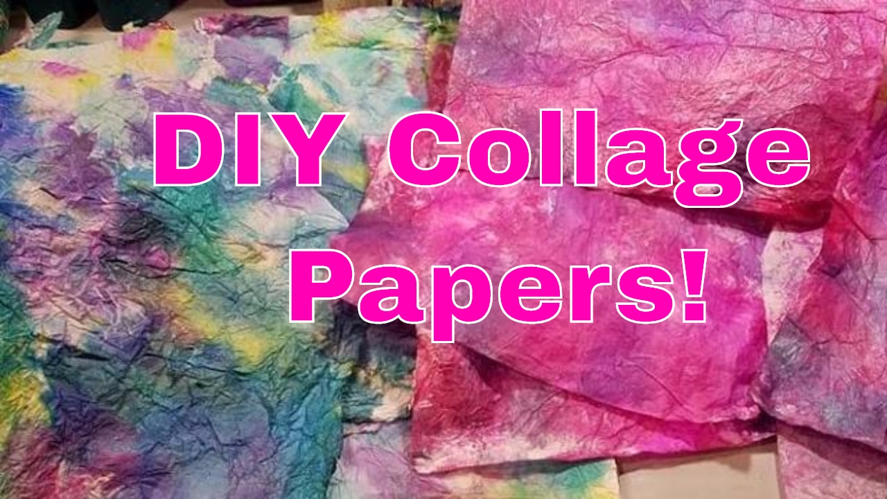 Make Colorful Collage Paper in Bulk! So many pretty colors!! Use on journals!