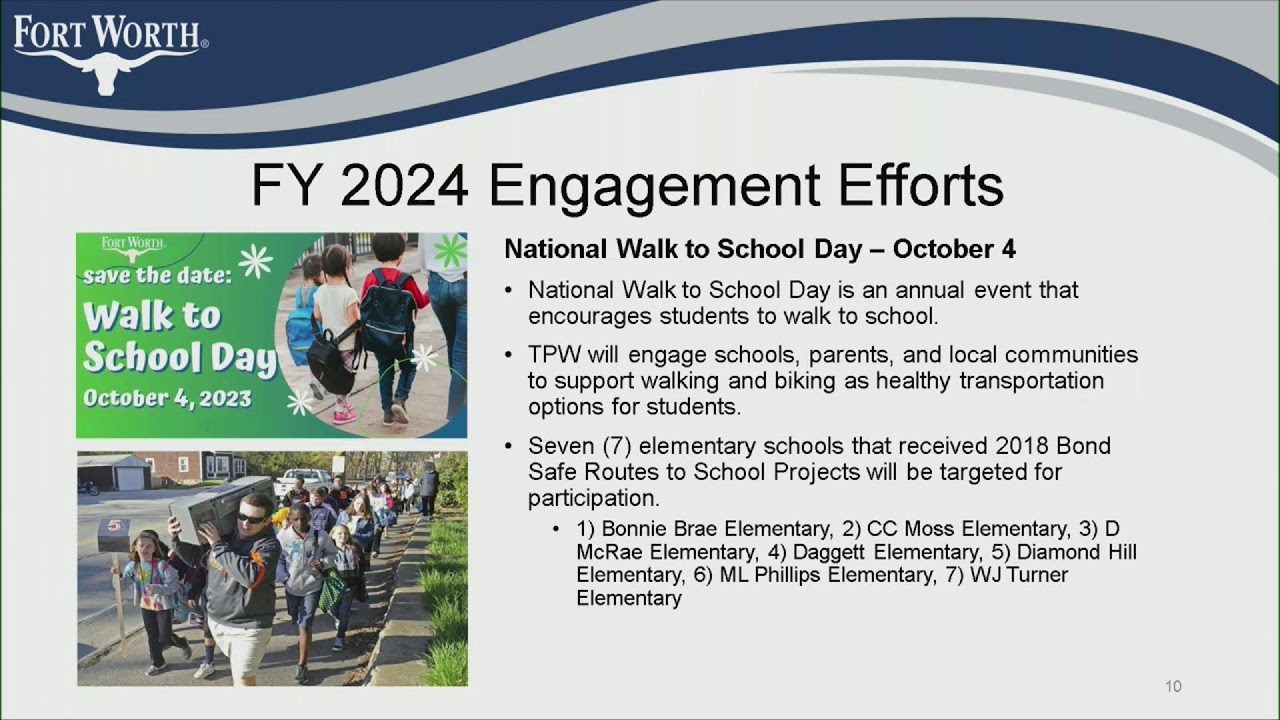 Mobility Infrastructure and Transportation of September 12, 2023