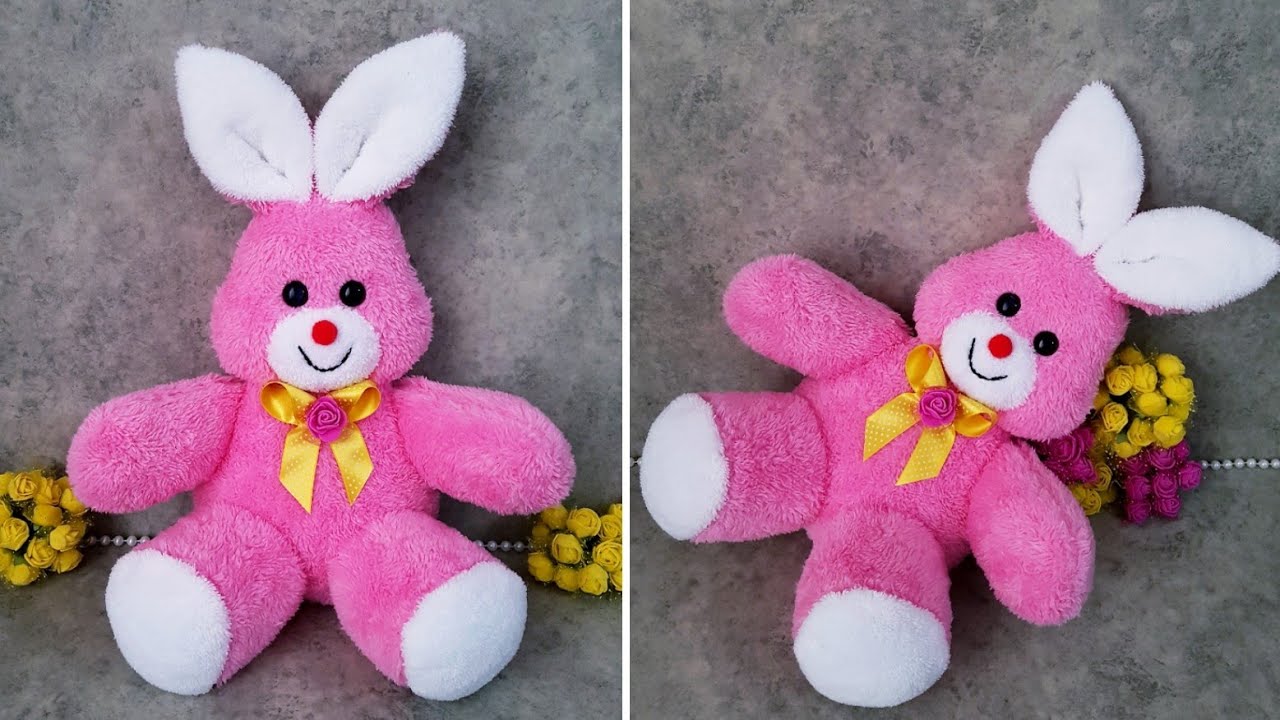 😍Очень легко сделать/💖Огромная плюшевая игрушка Сидящий Кролик/💖Рост 38 см