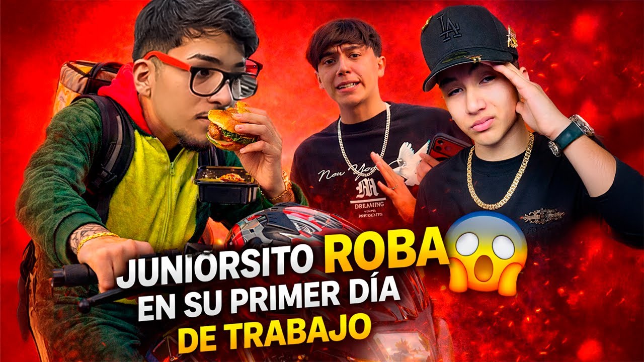 SU PRIMER DÍA TRABAJANDO DE JUNIORSITO… TERMINA MAL 🍔🚨 | LOS REYES TOYS
