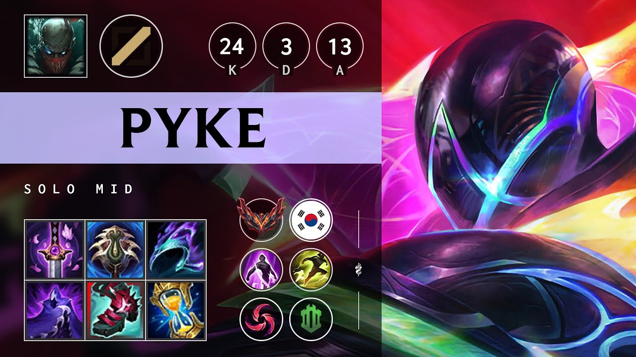Pyke Mid vs Corki - KR Grandmaster Patch 25.09
