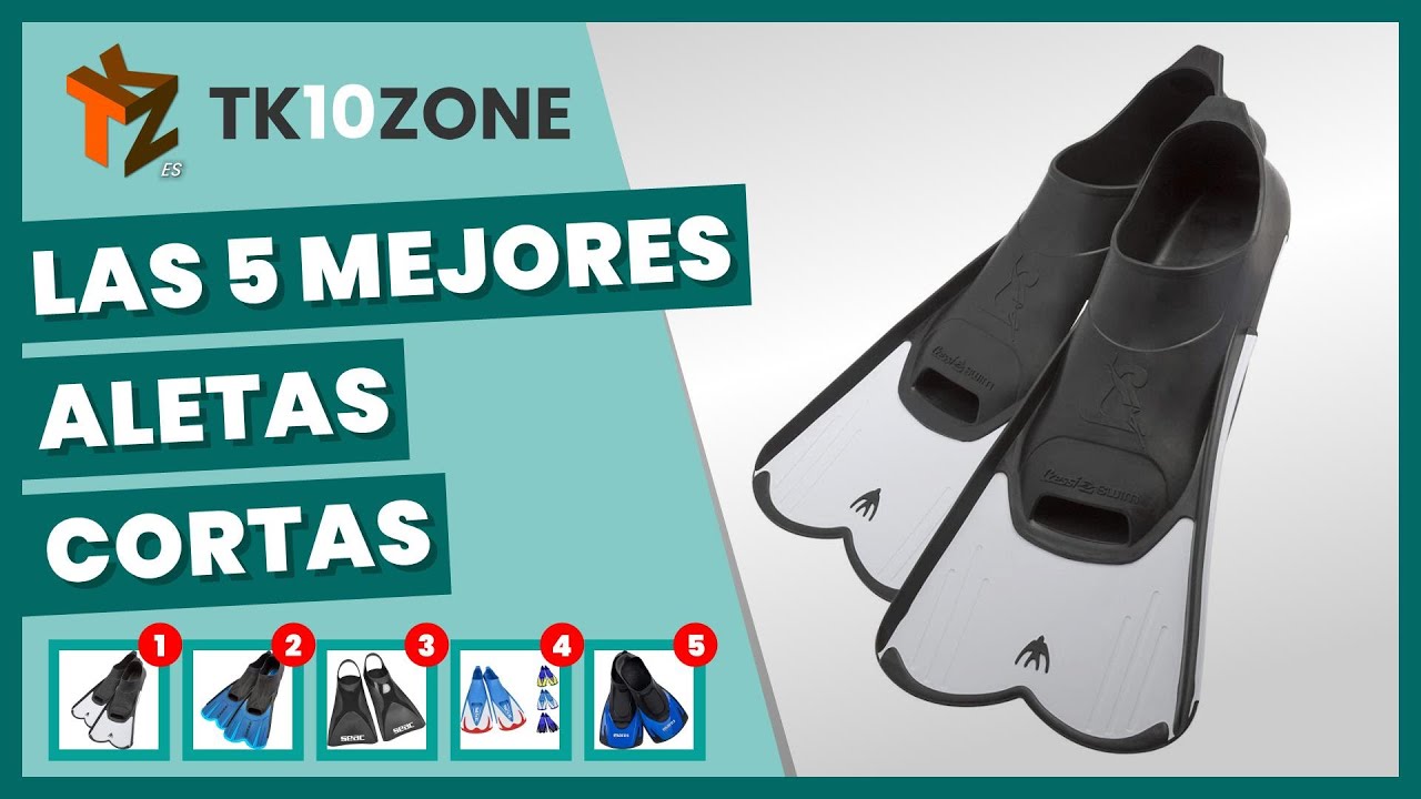 Las 5 mejores aletas cortas ligeras para nadar