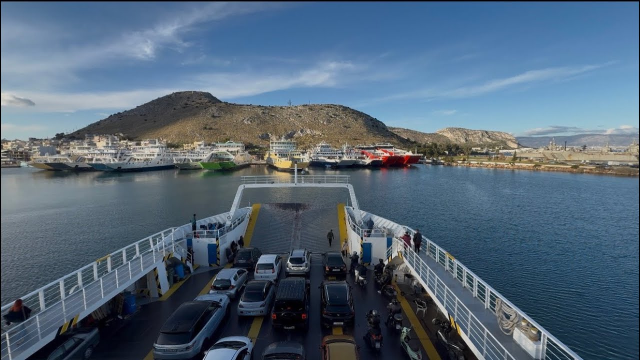 Athens – Salamina Boat Ride | Sea & Port Views Greece 