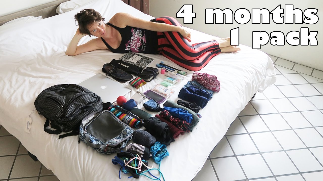 Girl Traveling & Living out of Small Backpack 19 Liters || Minimalist Living: 4 months, 1 pack