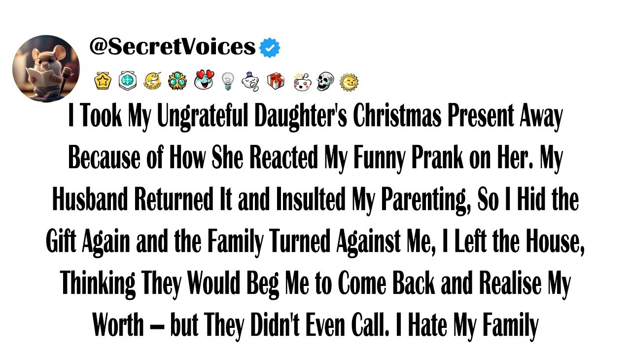 I Took My Ungrateful Daughter's Christmas Present Away Because of How She Reacted to a Prank on H...