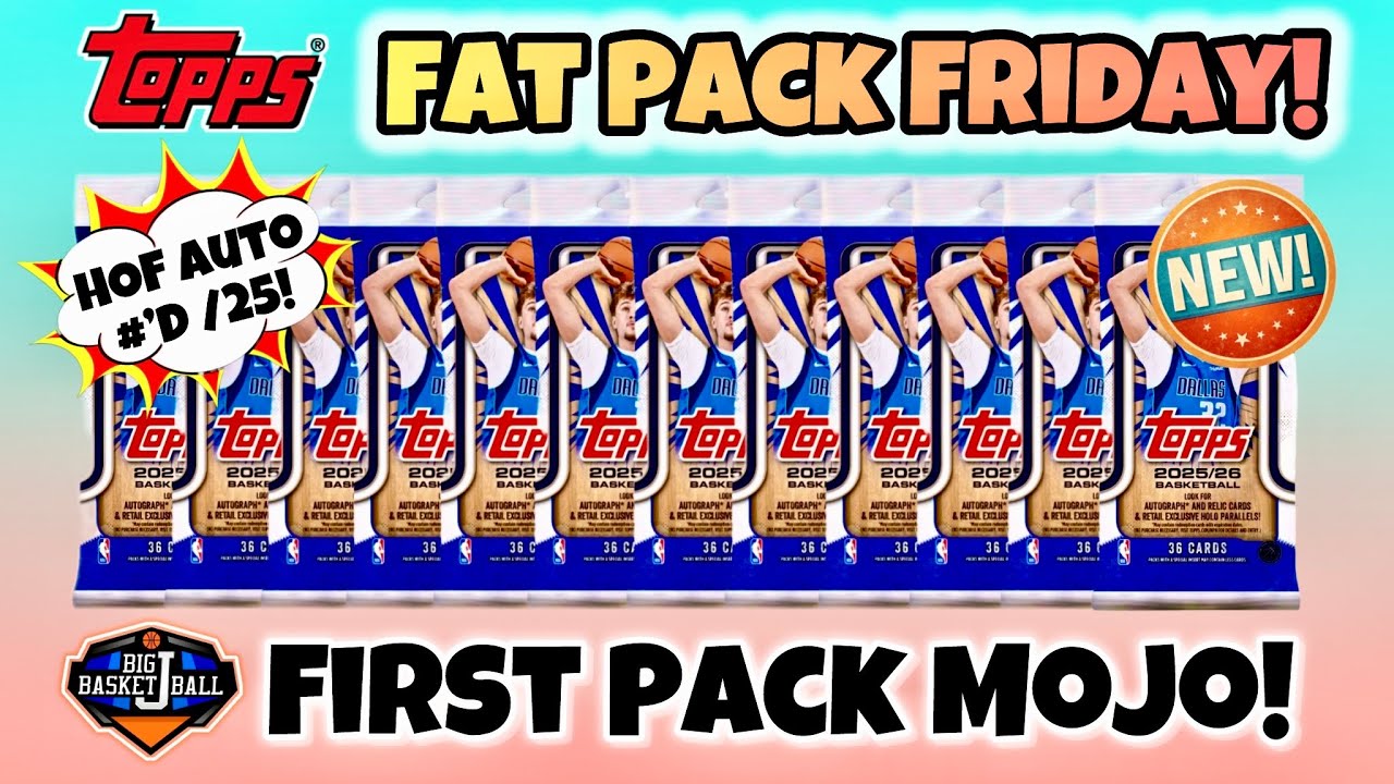 *ПЯТНИЦА, АКЦИЯ FAT PACK!* Баскетбольные наборы Topps Fat Pack Break 2025-26 x12 🔥 ПЕРВЫЙ НАБОР M...