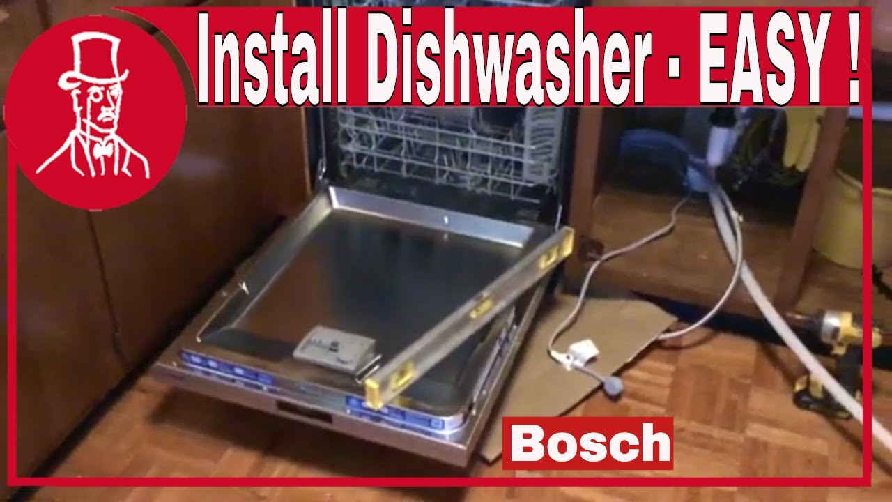 How to Install a Dishwasher  -  Bosch 800 series - 40 db