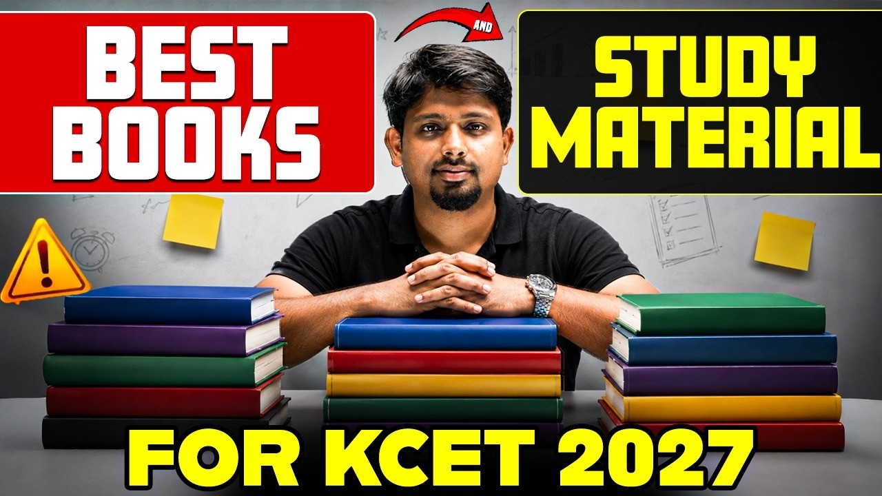 Best Books and Study Material for KCET 2027📚🔥 #6YearsOfPW