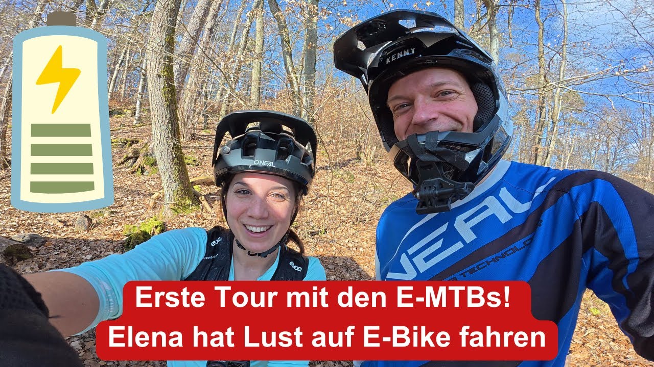 Erster Tour mit E-MTBs! Elena hat Lust auf E-Bike fahren | VLOG 52