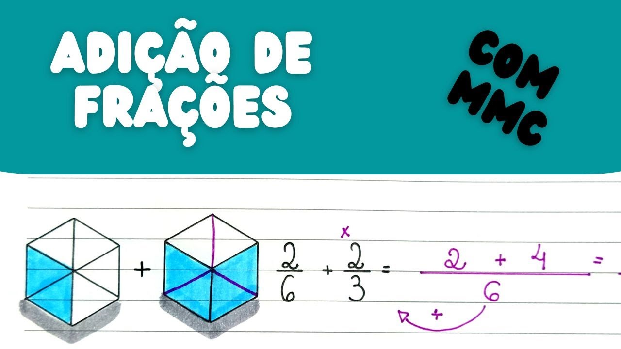 Adição de frações com denominadores diferentes - como encontrar e calcular o MMC - Matemática 5º ano