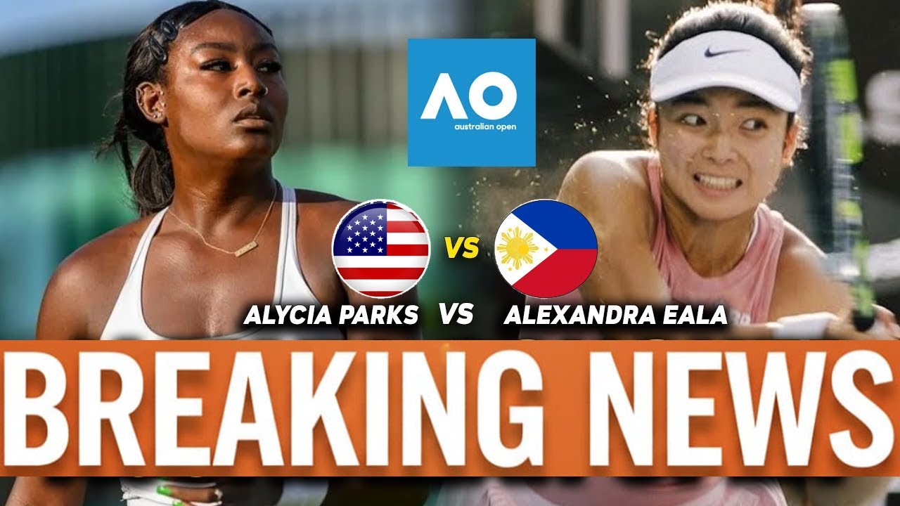 "USA in Awe! 🎾 Alexandra Eala vs Alycia Parks – Epic Showdown at the Australian Open!"