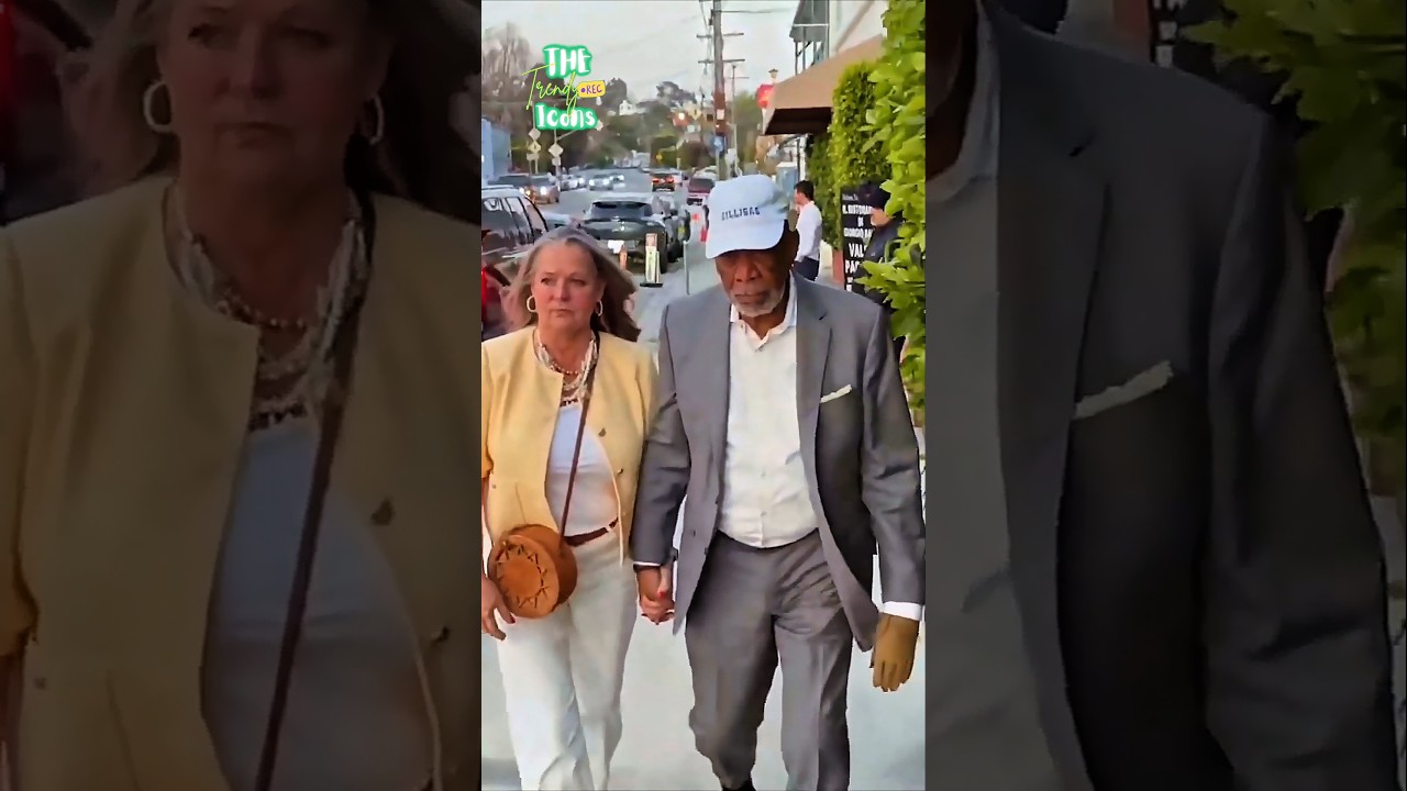 Morgan Freeman With His Wife Coming For Event 