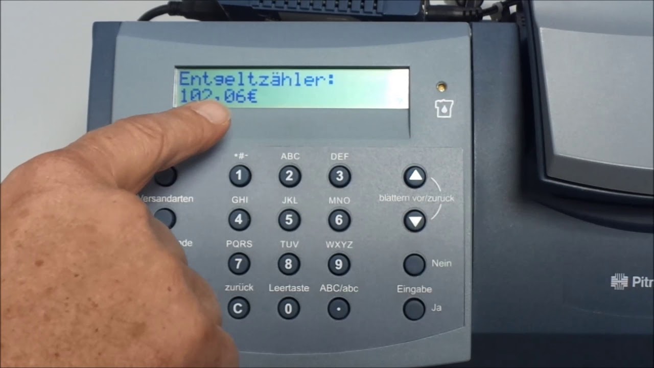 Guthaben pr&uuml;fen auf die Frankiermaschine DM60/DM65