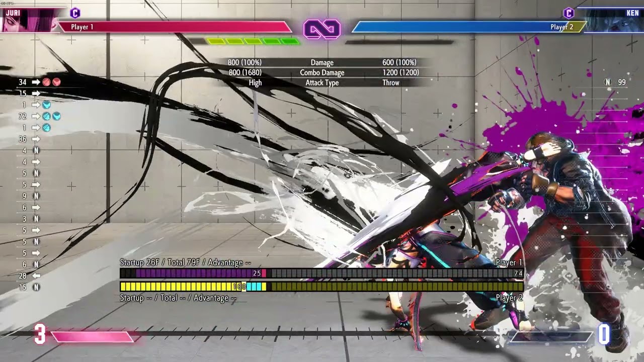 Juri Throw Meaty DI Setup