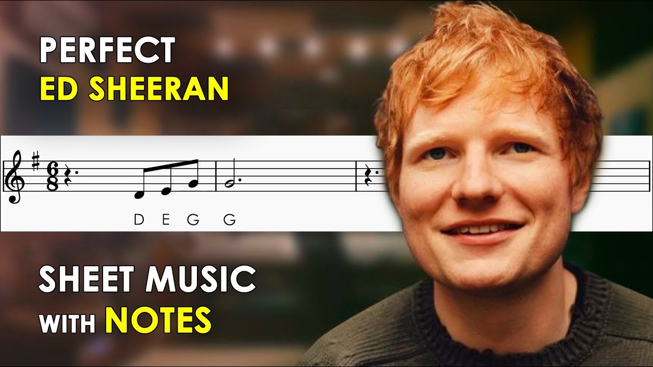 Perfect - Ed Sheeran | Sheet Music with Easy Notes for Recorder, Violin Beginners Tutorial | G Major