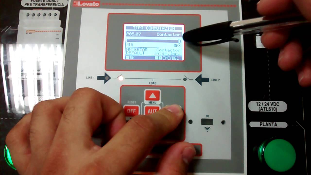 Configuracion básica ATL 600 automatic transfer switch por al empresa  ALTERNATEC SAS Colombia