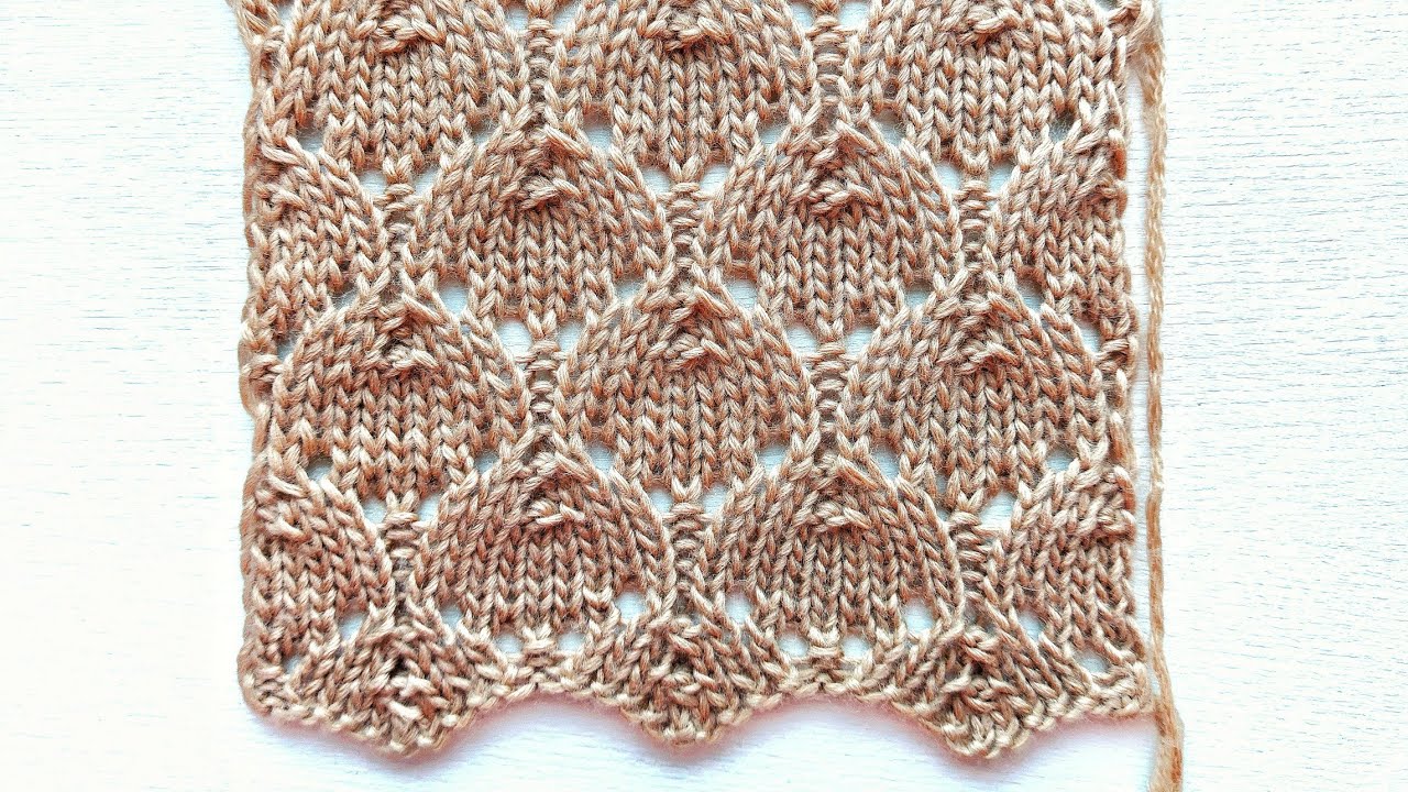 Нежнейший ажурный узор 🔥 Очень легко вязать 🔥