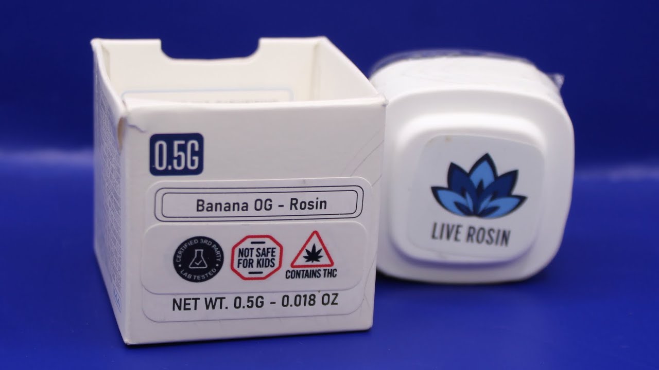BANANA OG By Blue River Rosin Review