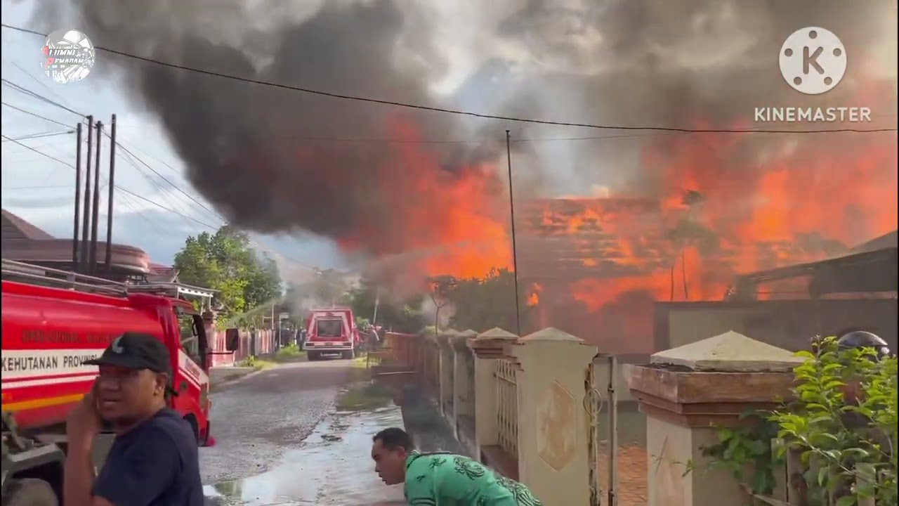 Kebakaran di Jl. Ranying Suring Kel. Langkai Kec. Pahandut Kota Palangkaraya Kalteng tgl 31 Des 2024