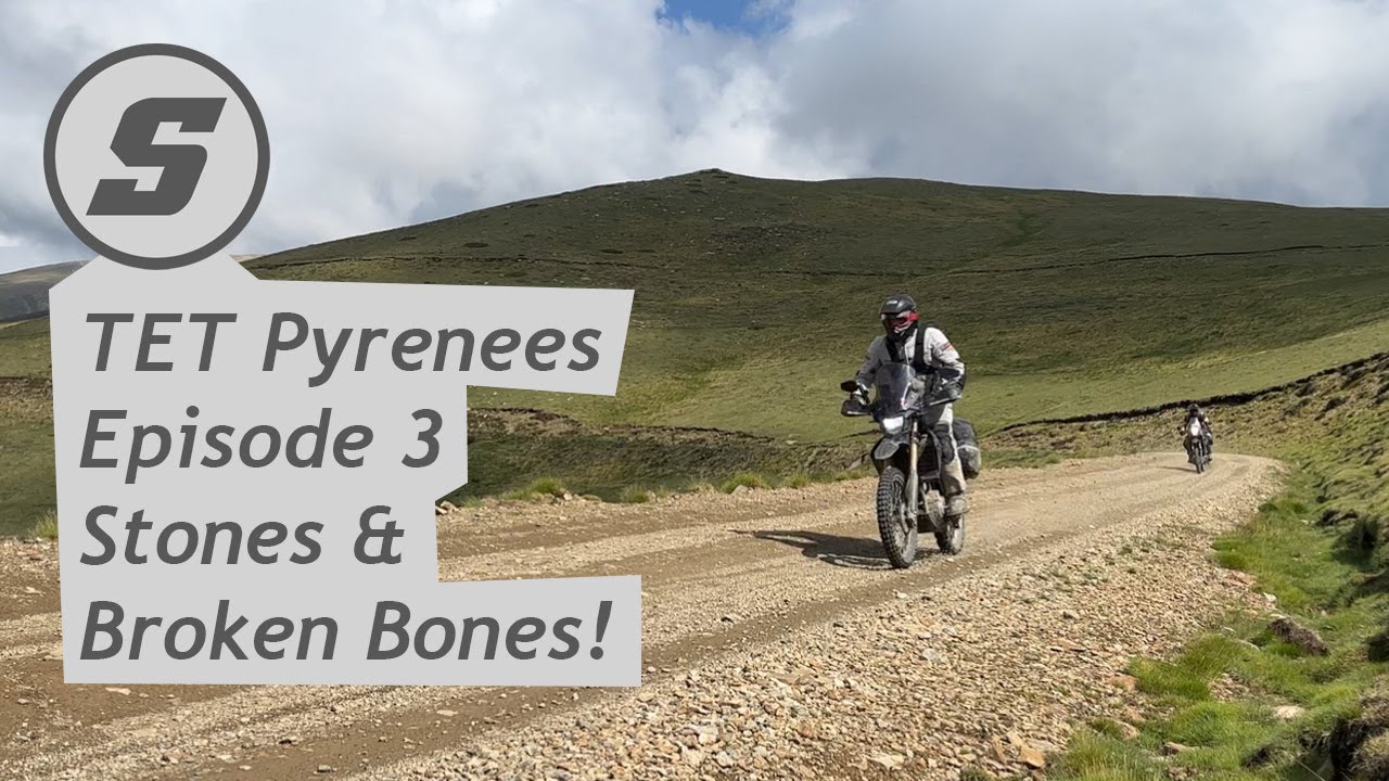 EP3 | TET Pyrenees on Honda CRF250L - Stones & Broken Bones! (by Shem)
