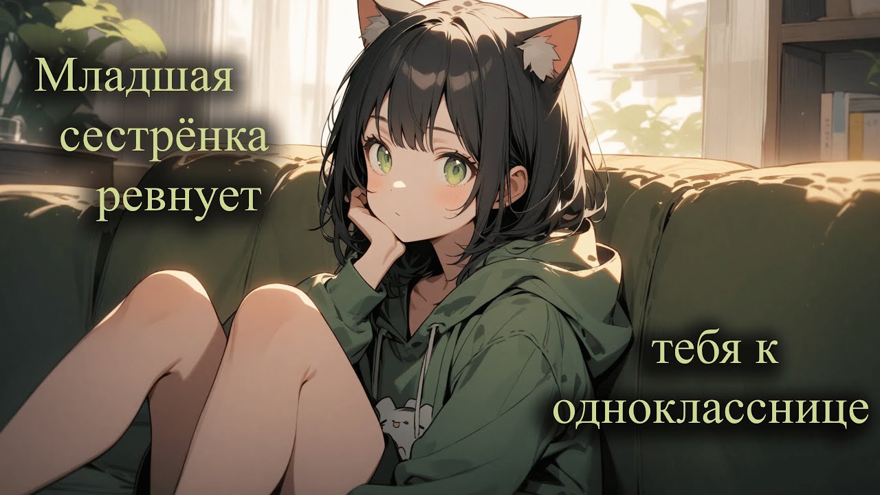 ASMR/Младшая сестрёнка ревнует тебя к однокласснице
