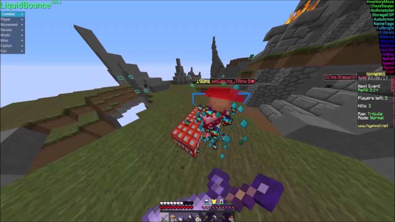 Skywars auf Hypixel XD #3 |LiquidBounce|Suixide.