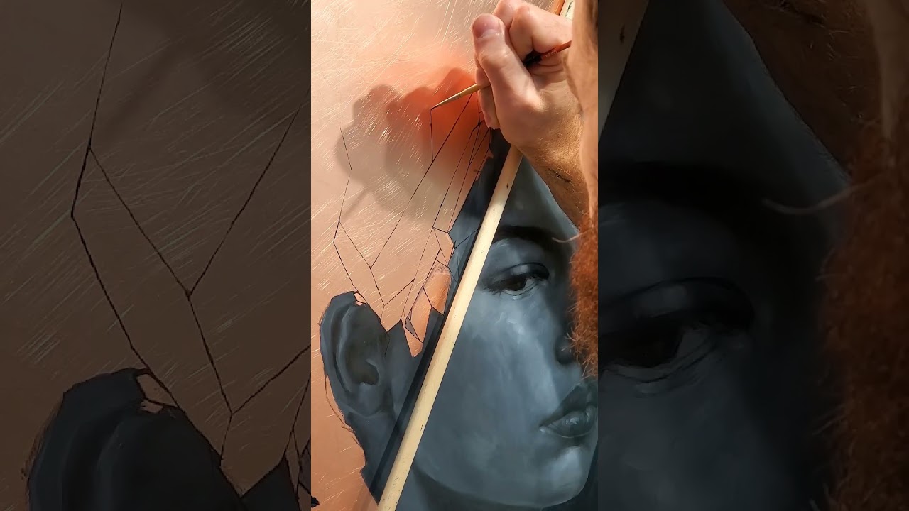 Copper panel art piece will be showing at the LA Art Show 2023  #oilpainting