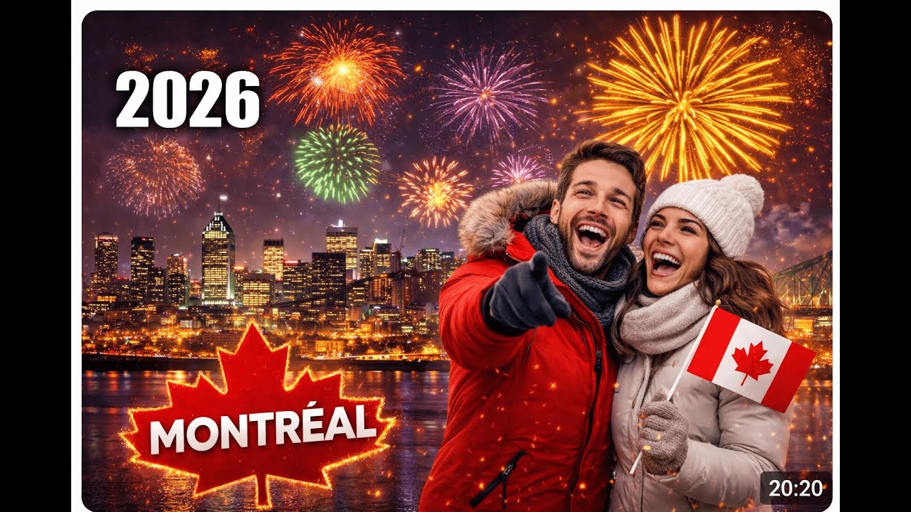 🇨🇦 Celebrate New Year 2026 at the Old Port of Montreal Happy New Year 2026
