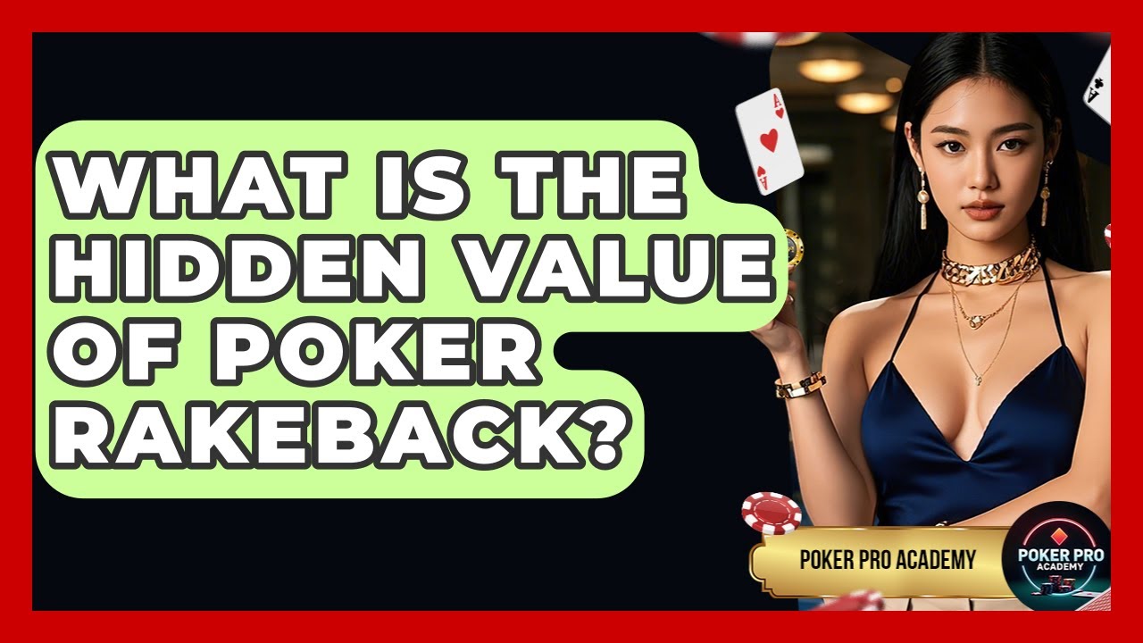 What Is The Hidden Value Of Poker Rakeback? - Poker Pro Academy