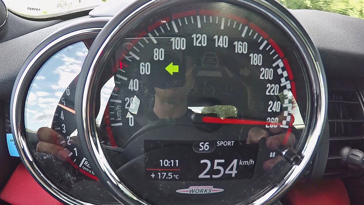 2016 Mini (F56) John Cooper Works (231hp) 0-254 km/h 1080p