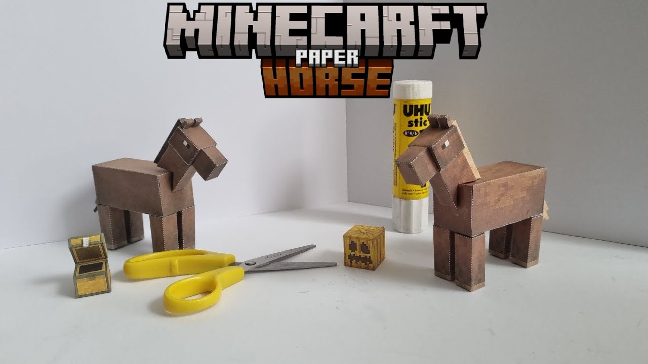 minecraft horse from paper