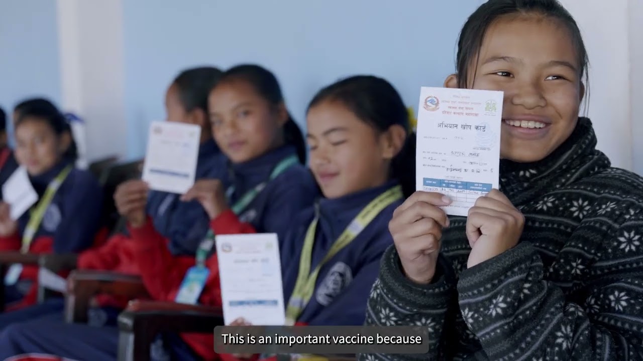 An immunization focal point in Nuwakot talks about the HPV vaccination campaign