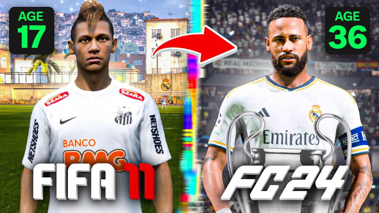 I Replayed NEYMAR's Career From FIFA 11 to FC 24!