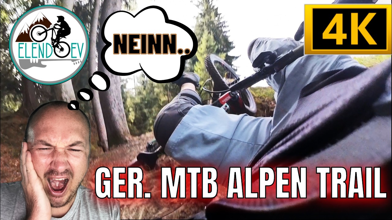 GER. MTB Alpen Trail |  Trails in deutschen Alpen | Crash | 4K