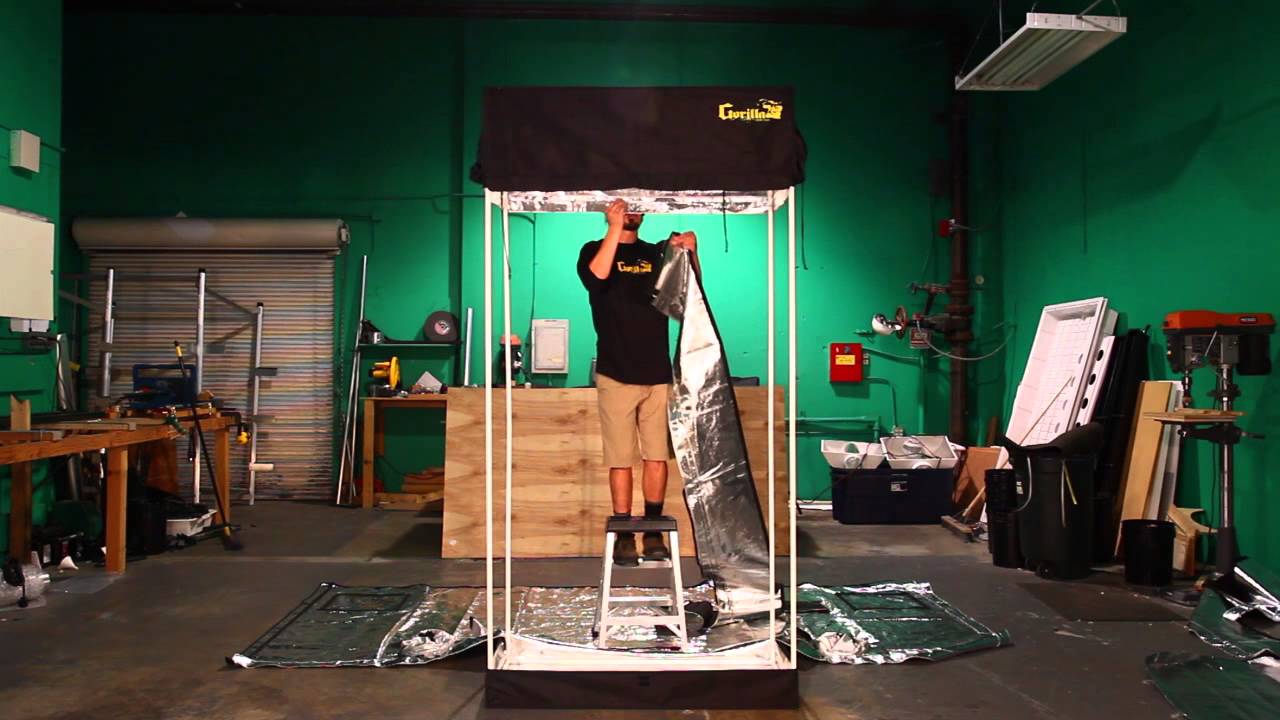 How to Setup Gorilla Grow Tent Grow Room!!! (UPDATE in Description)