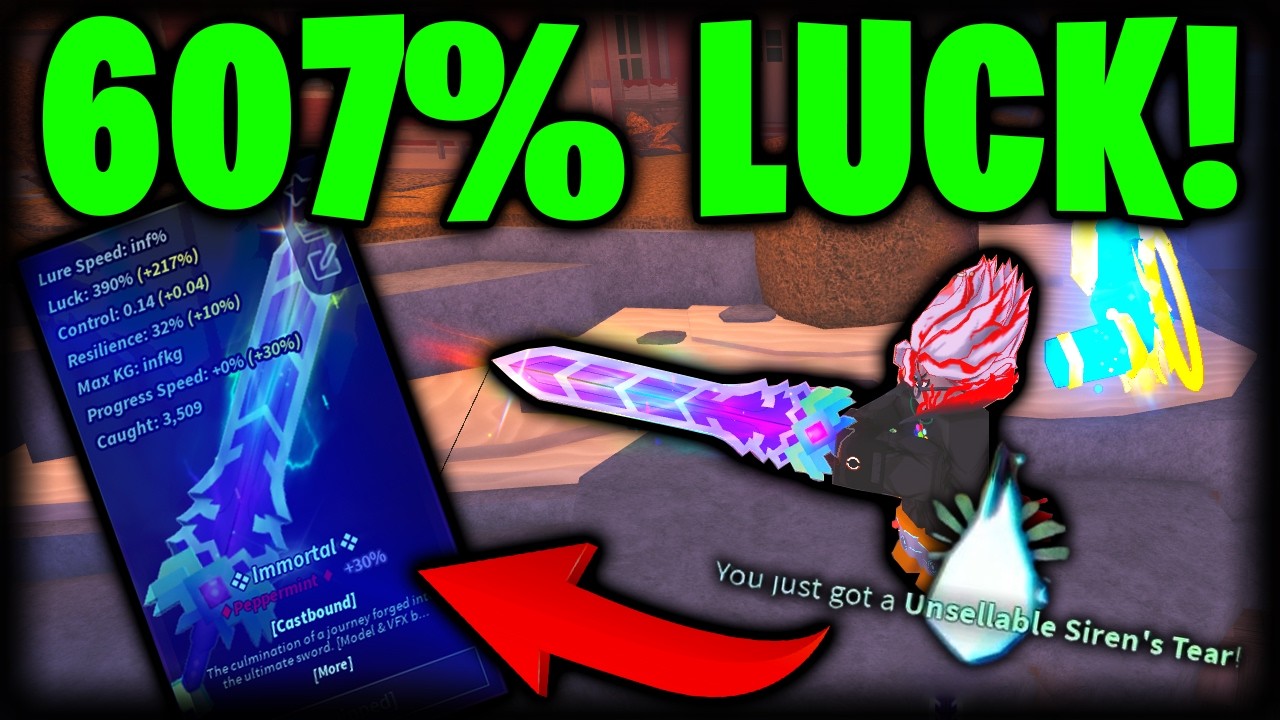 This Is the LUCKIEST Rod EVER in Roblox Fisch!