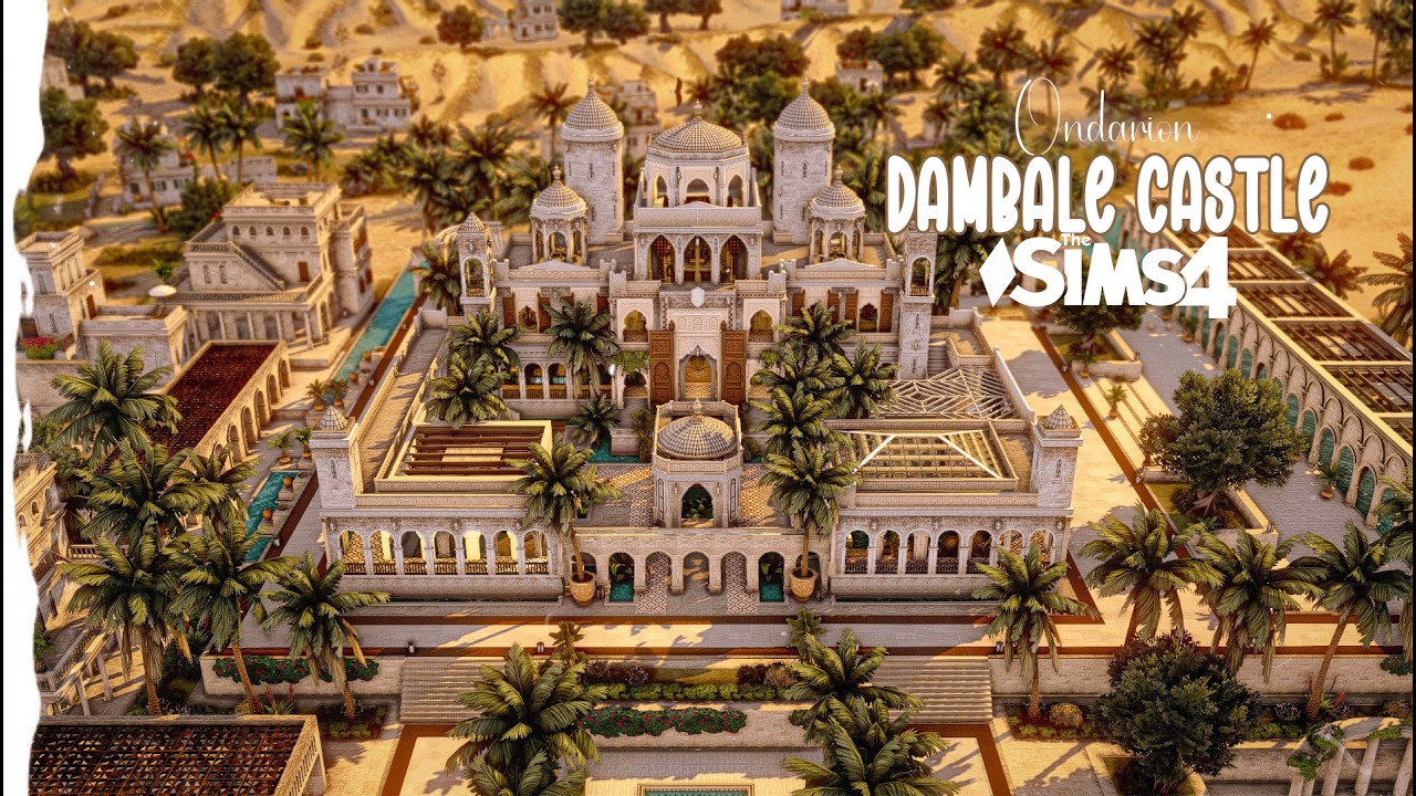 ☀️Замок Падишаха Дамбале | Строительство NO CC sims 4
