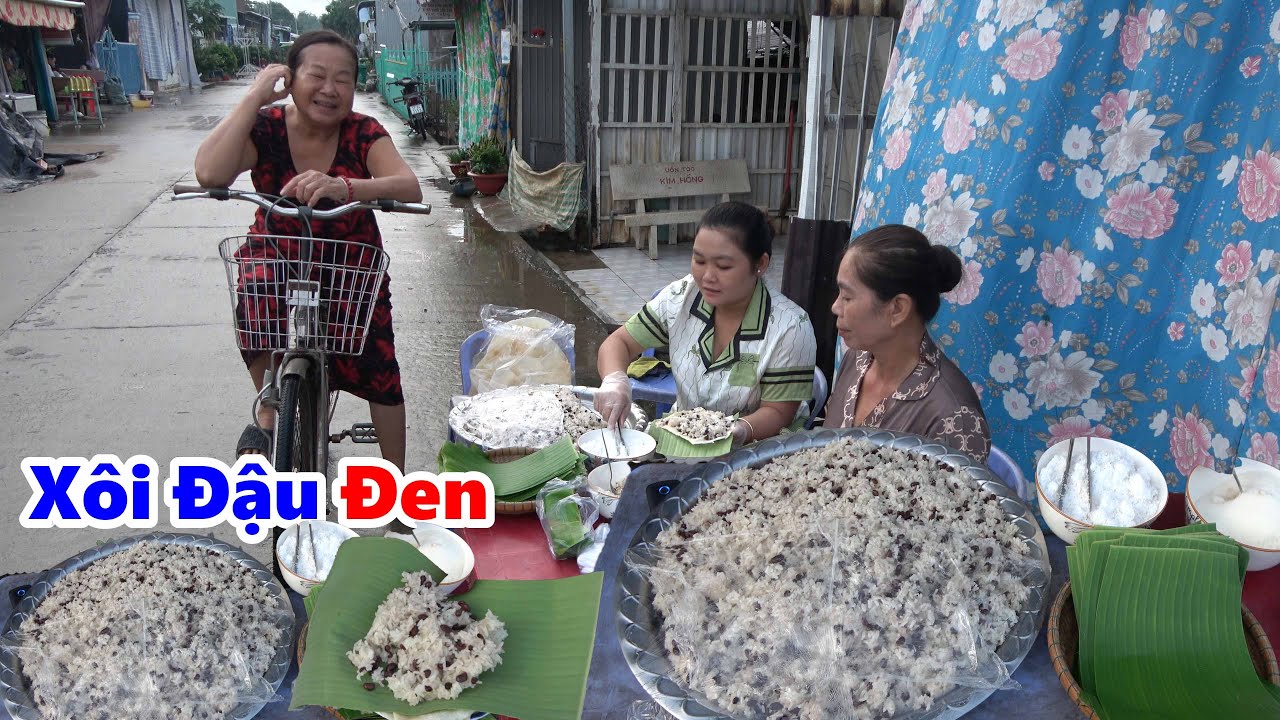 Đổi Món Mới Hấp Nồi | ĐẬU ĐEN BÁNH PHỒNG | Bán Buổi Sáng Nguyên Mâm Bán Không Kịp #NSĐQ