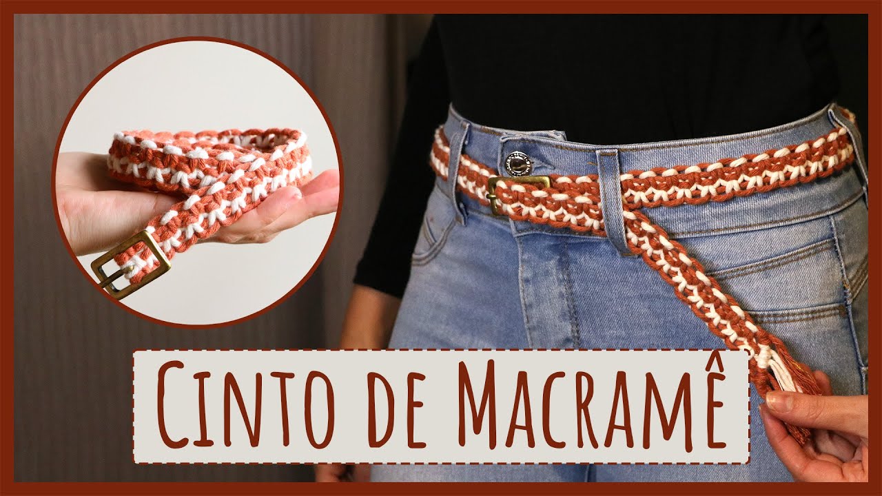 🎀 Cinto em Macram&ecirc; F&aacute;cil 🧶 Passo a Passo Simples e R&aacute;pido!