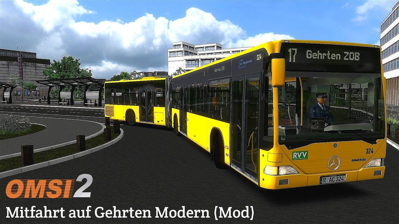 OMSI 2 - Mitfahrt auf Gehrten Modern V1 (Mod) | Linie 17