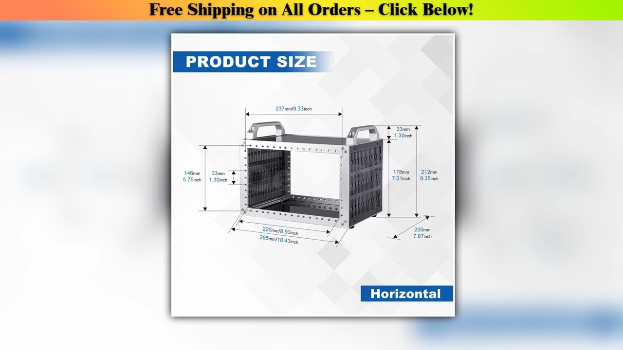 DeskPi RackMate TT Rackmount, Mini Server Cabinet for Network, Servers, Audio, and Video Equipment